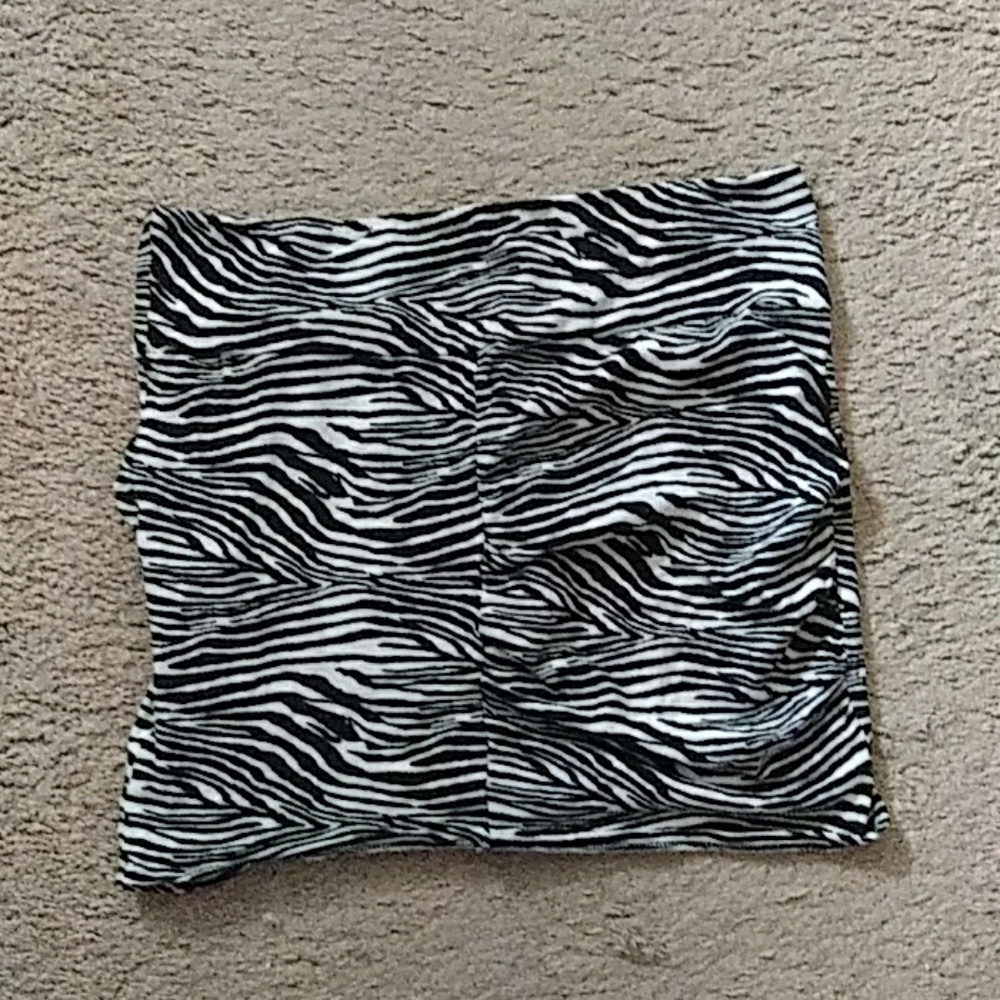 Zebra mini skirt